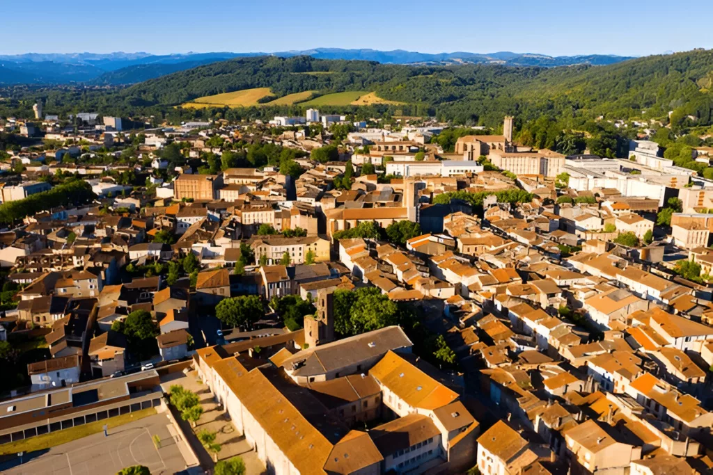 pamiers vue du ciel